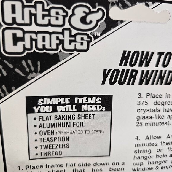 4 New Vintage Girl Arts & Crafts Window Art Kit Looks Like Stained Glass JA-RU - Picture 9 of 16